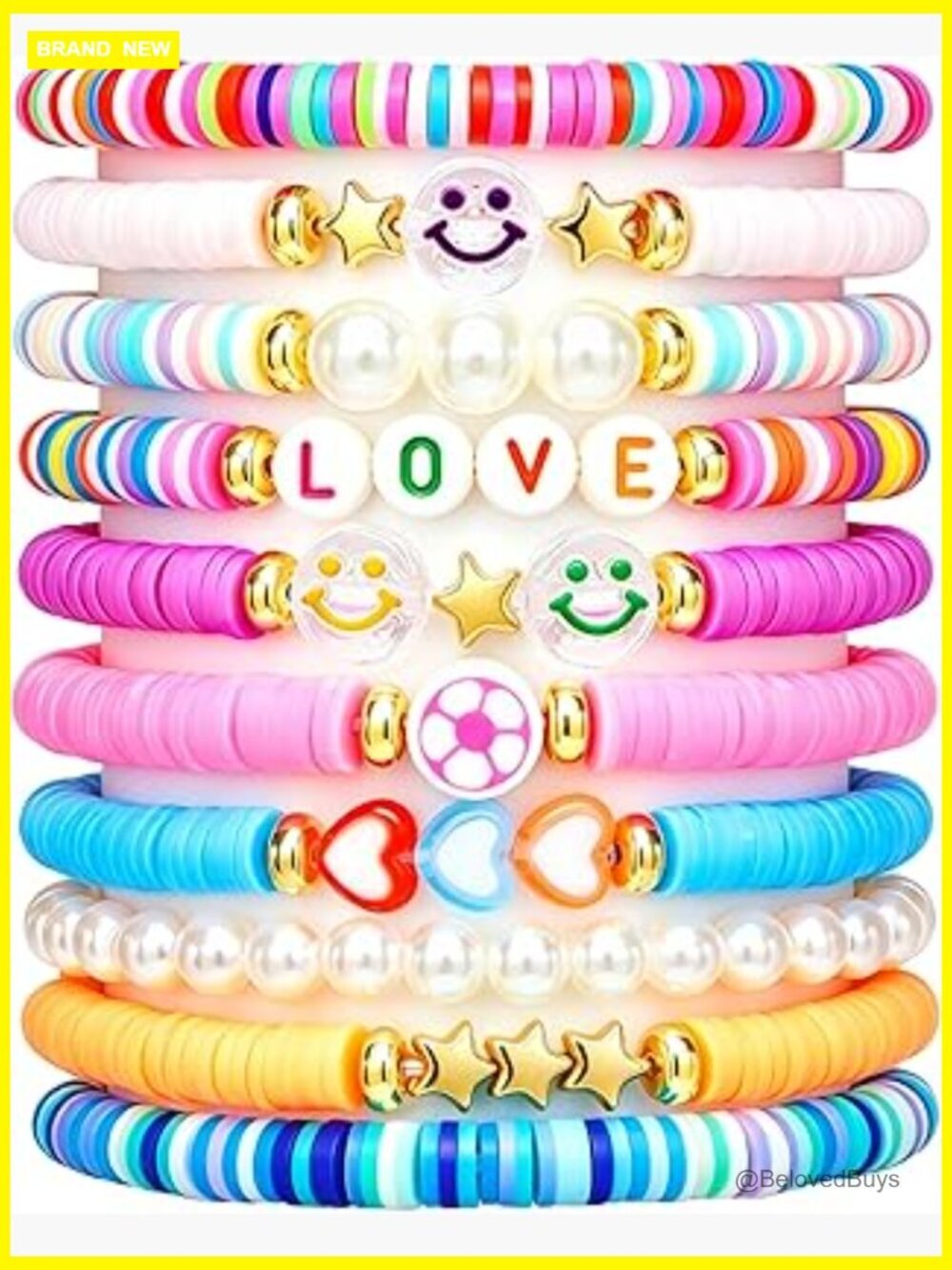 Friendship Bracelets Set - Beaded Preppy Styles for Teens & Women